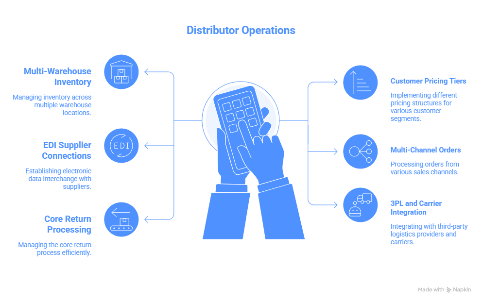 Distribution ERP  for Auto Parts