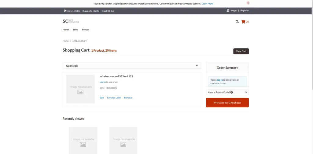 shopping cart