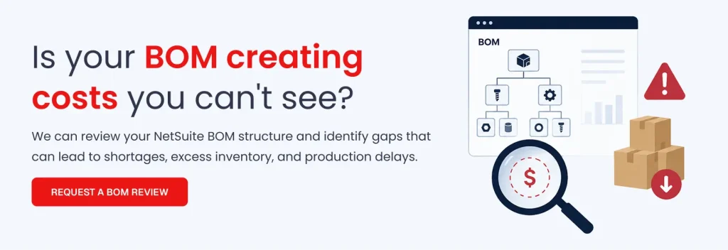 Request a BOM review