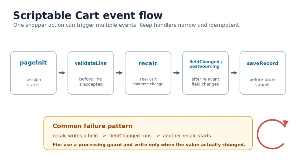Scriptable Cart Event Flow