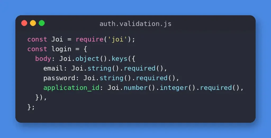 auth validation