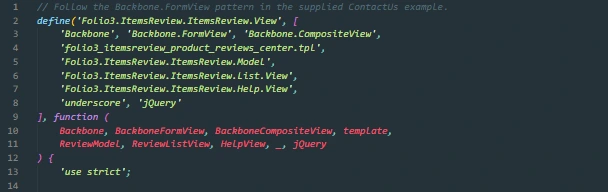 define code