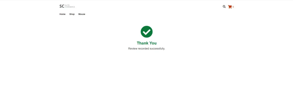 storefront confirmation