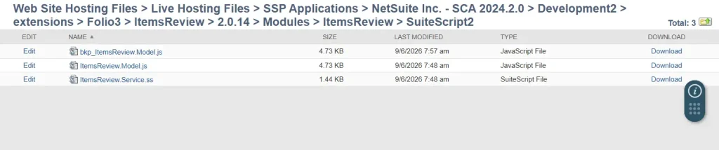 deployed SuiteScript 2.x