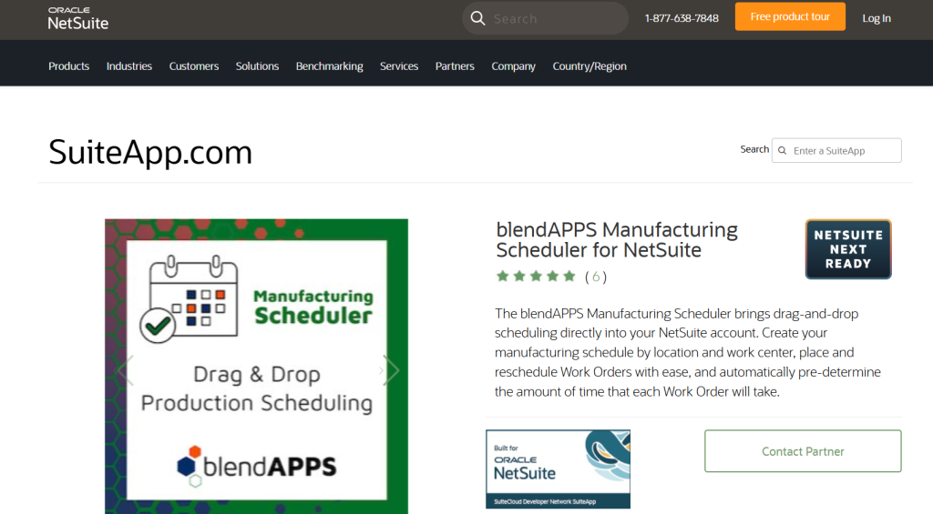 blendAPPS Manufacturing Scheduler